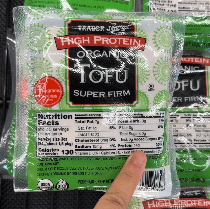 high protein tofu  at trader joes