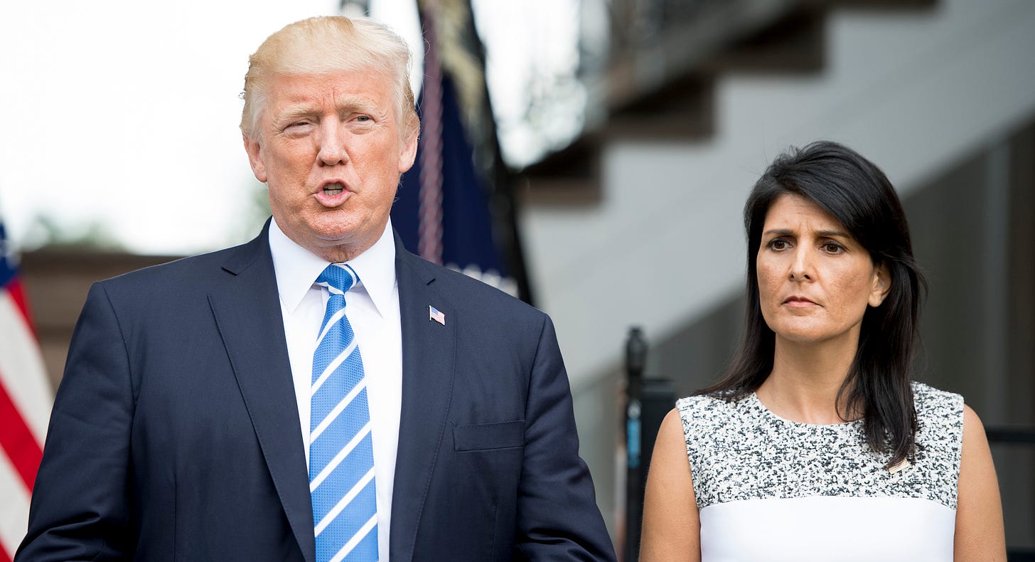 Nikki Haley says she had 'personal' talk with Trump about Charlottesville -  POLITICO