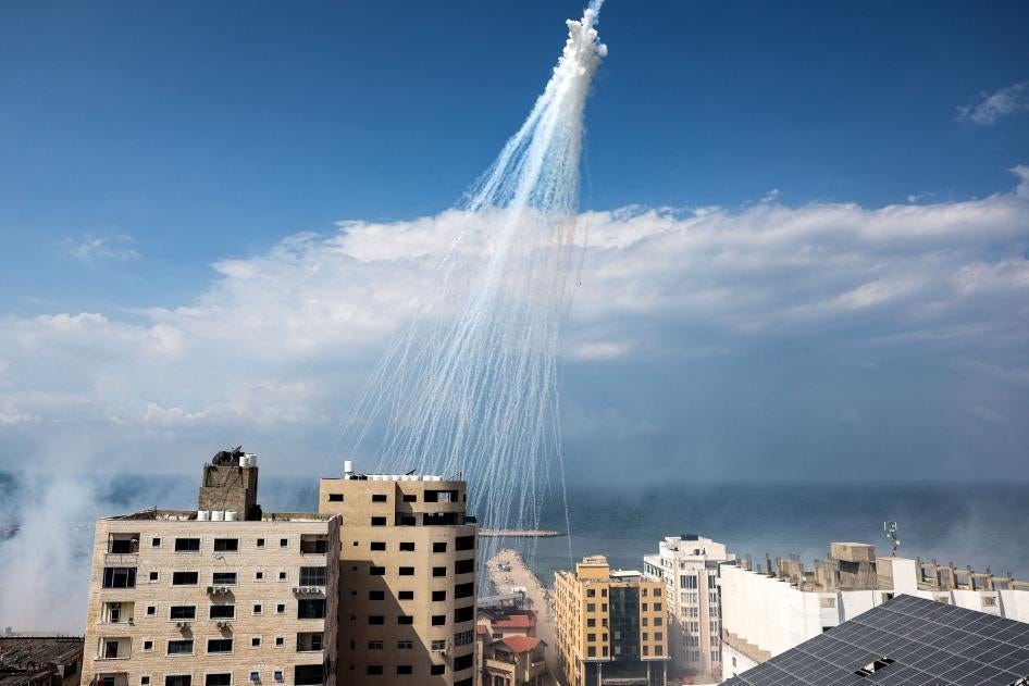 Questions and Answers on Israel's Use of White Phosphorus in Gaza and  Lebanon | Human Rights Watch