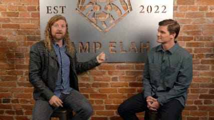 Sean Feucht interviews Thomas Teepell at a house Feucht calls "Camp Elah" in Washington, D.C. (Video screen grab)