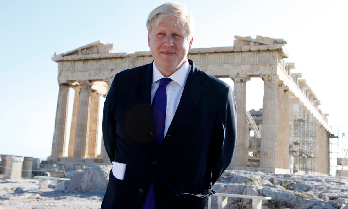 Boris Johnson rules out return of Parthenon marbles to Greece | Parthenon  marbles | The Guardian