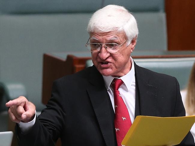 Bob Katter says it’s ‘back to the drawing board’. Picture: Kym Smith