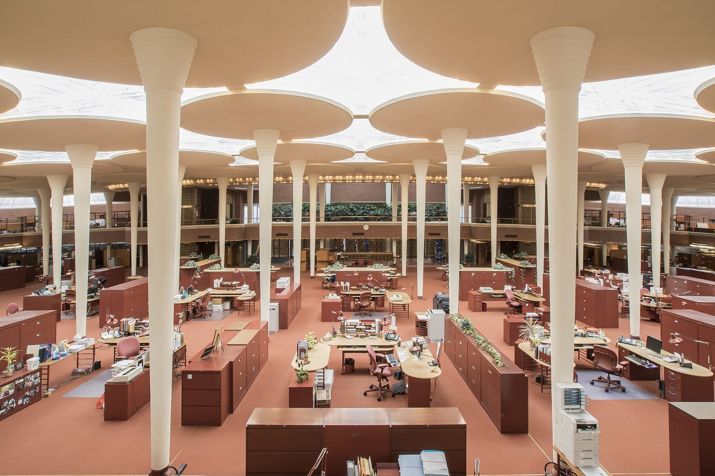 Frank Lloyd Wright's Larkin and Johnson Wax Workspaces ...