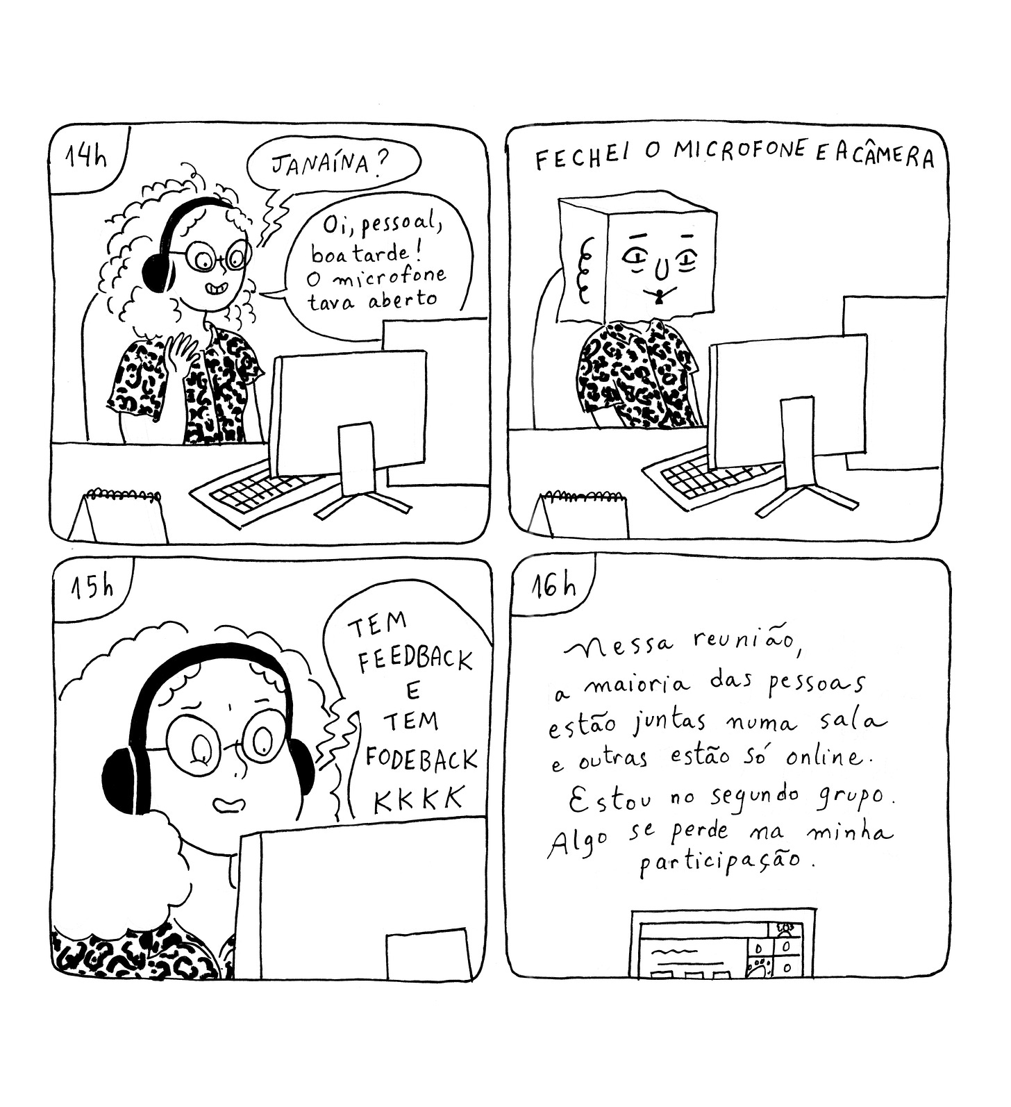 Hourly Comic Day! - by Janaína Esmeraldo - Cabelo-nuvem