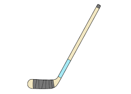 How to Draw a Hockey Stick Step by Step - EasyLineDrawing