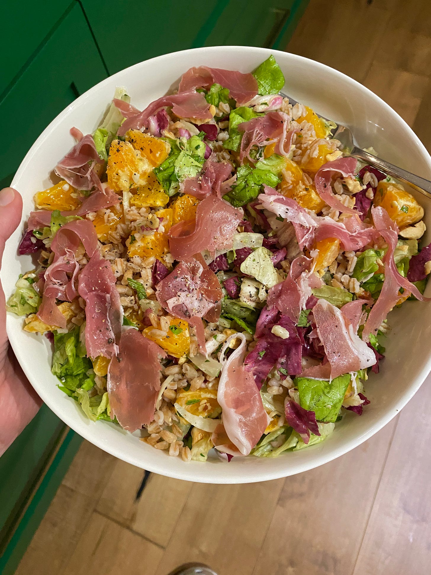 salad with fennel, orange, and proscuitto