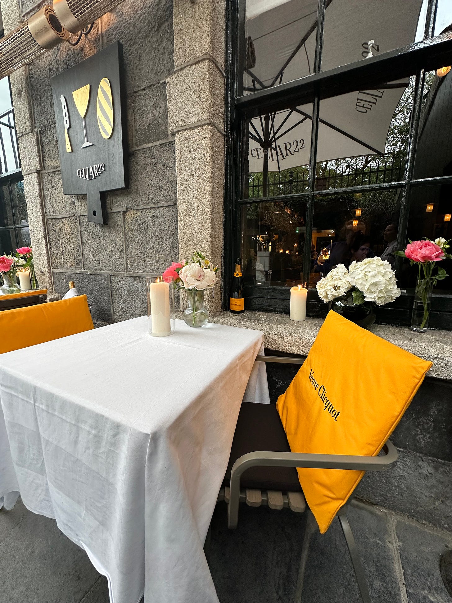 Outside area at Cellar 22, St Stephen’s Green