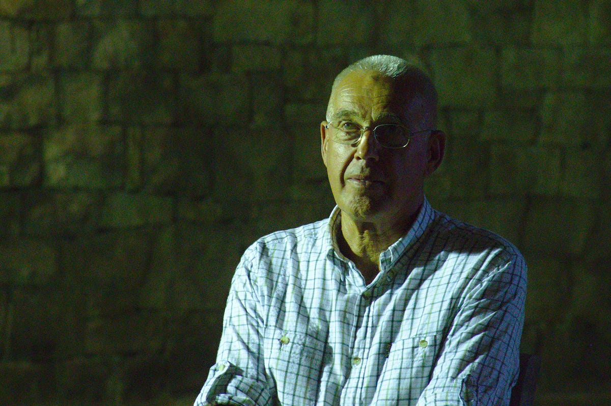 Josko Gravner contemplating in the qvevri cellar, Sept 2017