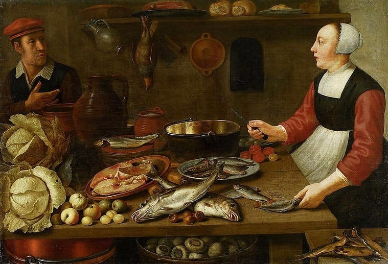File:Schooten Kitchen interior with a female cook.jpg - Wikimedia Commons