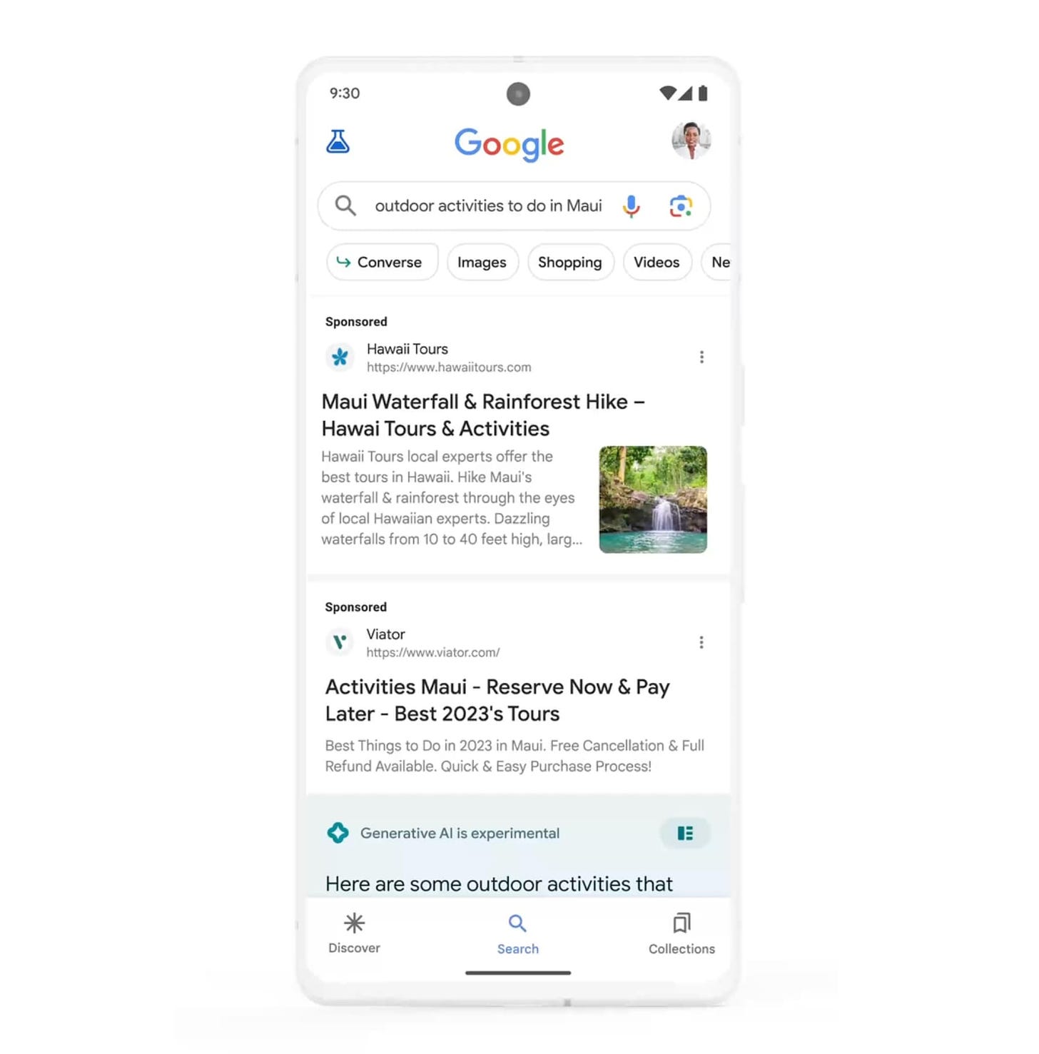 What ads will look like in Google's new SGE [Gallery]
