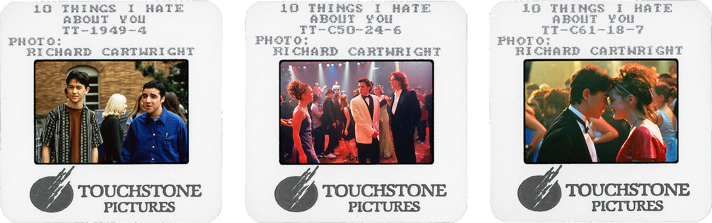 10 THINGS I HATE ABOUT YOU slides; photos by Richard Cartwright, courtesy of Touchstone Pictures.