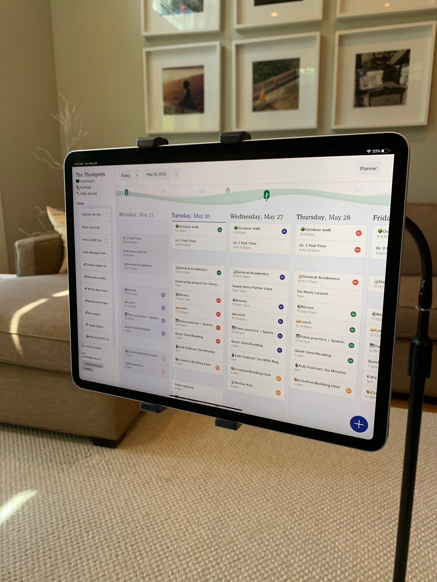 Kitchen screen prototype
