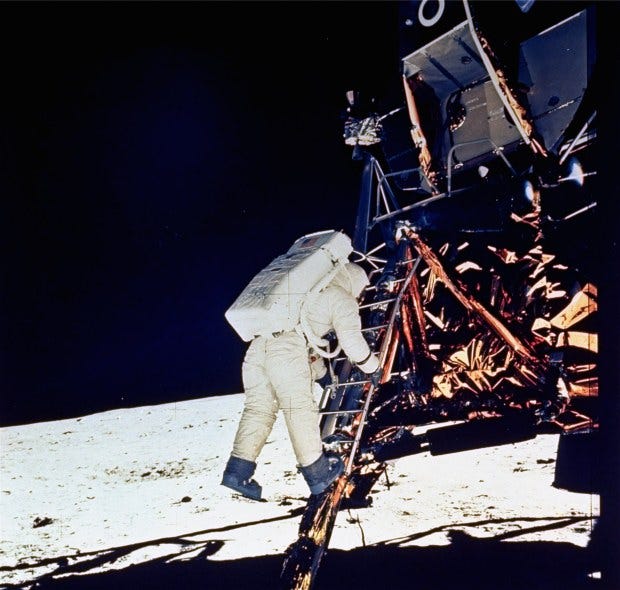 Astronaut Edwin E. Aldrin, Jr., lunar ...