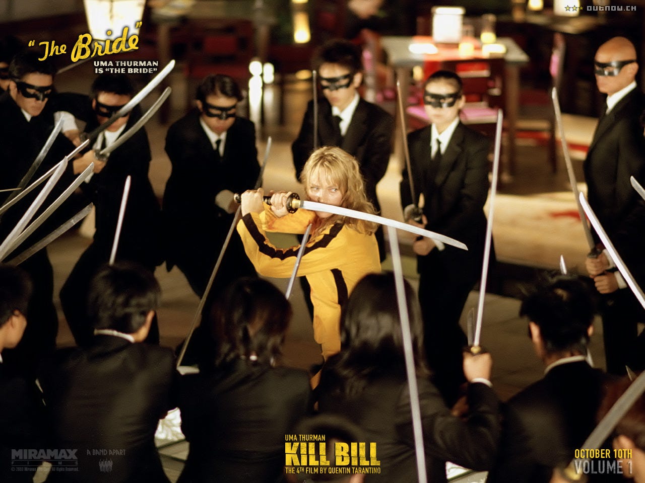 The girl with a fan: KILL BILL with BRIDE'S SWORD