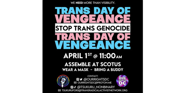 'Trans Day of Vengeance' rally in DC canceled in wake of Nashville ...
