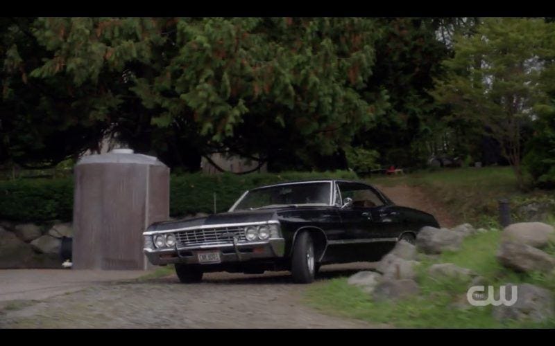 supernatural impala baby driving through cemetary 1308