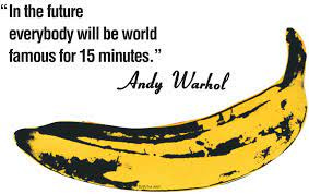 ENGLISH BOOSTER - Andy Warhol is famous for his quote "In the future,  everybody will be world famous for fifteen minutes." That's about the same  length of time as the average presentation