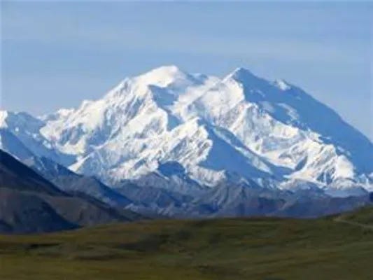 Denali, the largest mountain in Alaska and North America.