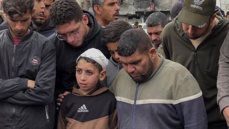 Sameer at his family&#39;s funeral.