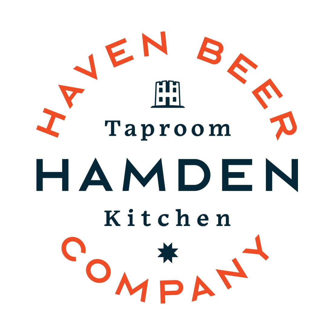 May be an image of text that says 'HAVEN ç Taproom BEER HAMDEN Kitchen COMPANY'