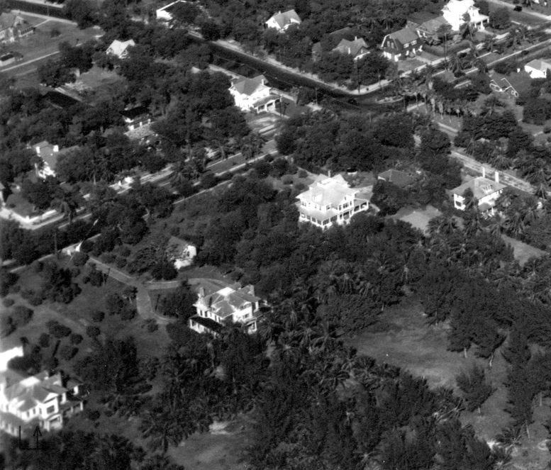 Figure 4: Aerial of Brickell Avenue in 1930s