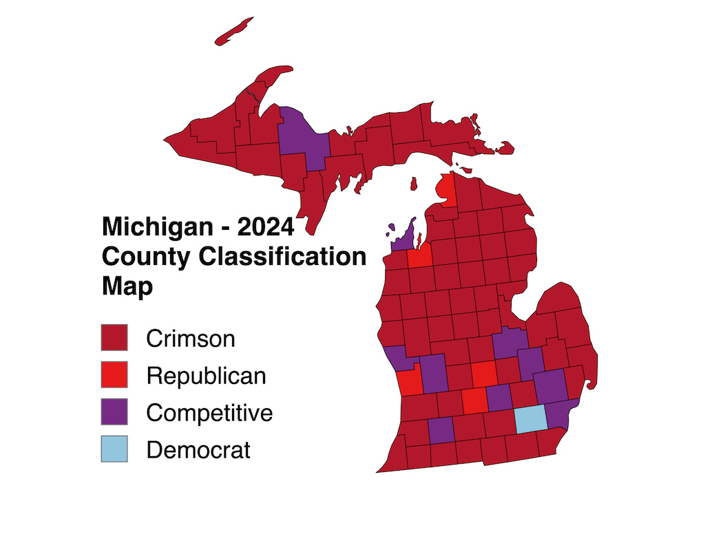 A map of the state of michigan

Description automatically generated