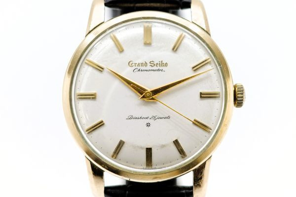 01　Grand Seiko Chronometer 1st Diashock 25Jewels　J14070 GS Cal.3180　グランドセイコー ファースト クロノメーター 25石 SD文字盤