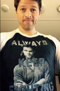 supernatural misha collins always keep fighting shirt