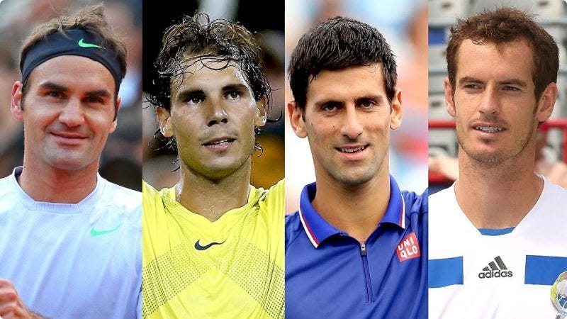 2017 roland garros federer nadal rafi and novak djokovic