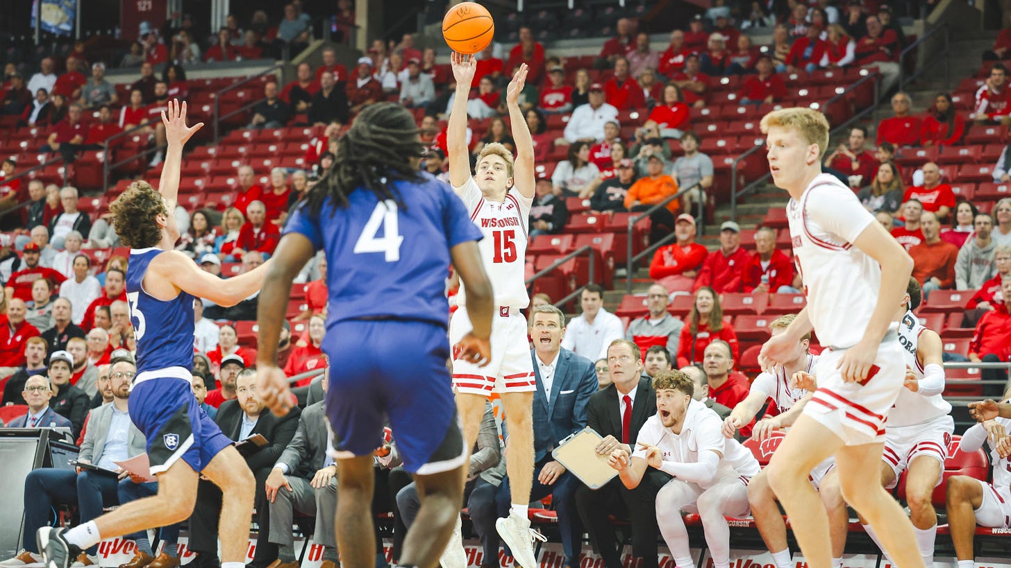 Badgers walk-on Isaac Gard makes scores first career points