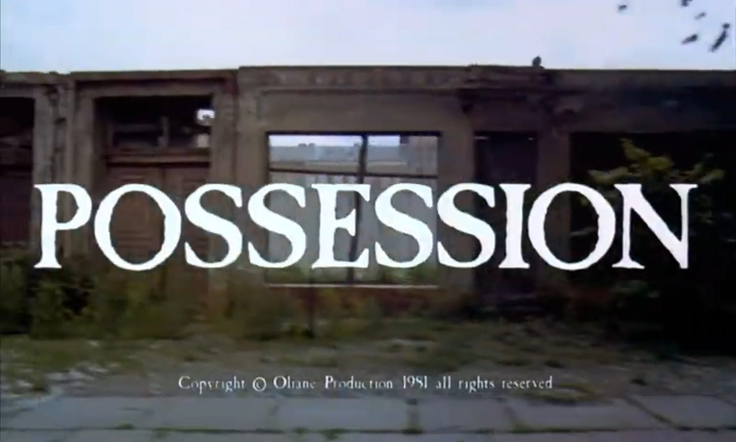 Possession (1981) title screen