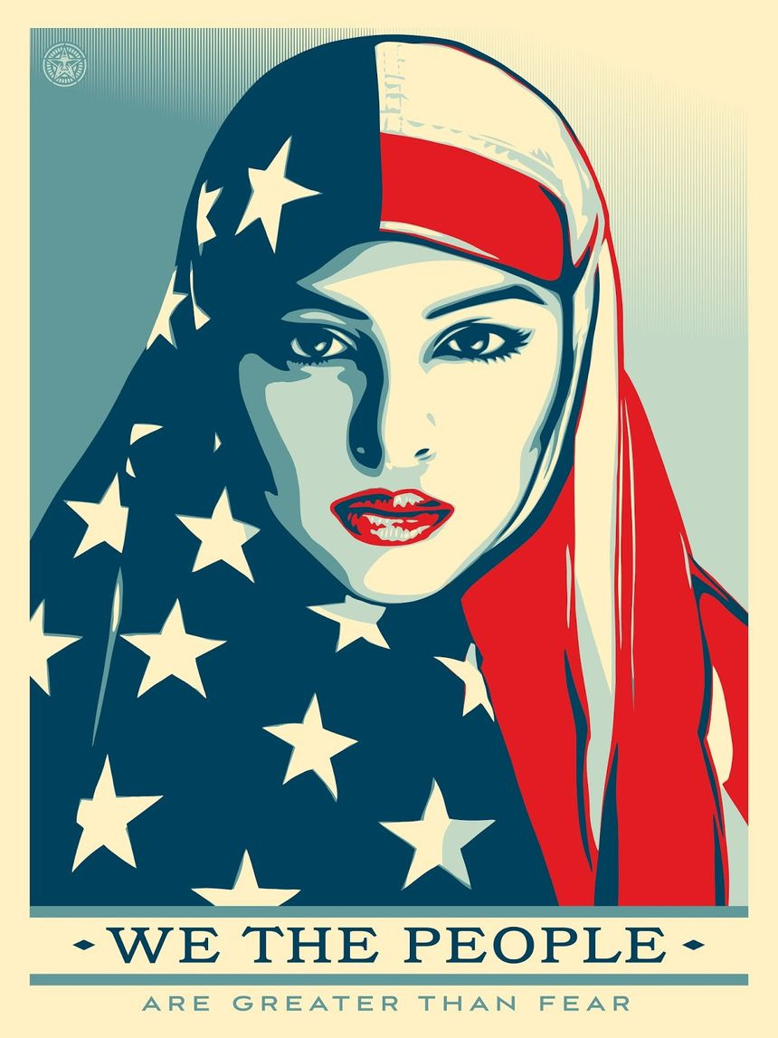 Womens March Hijab, American flag hijab, muslim women, ridwan adhami, muslim american, muslim fashion