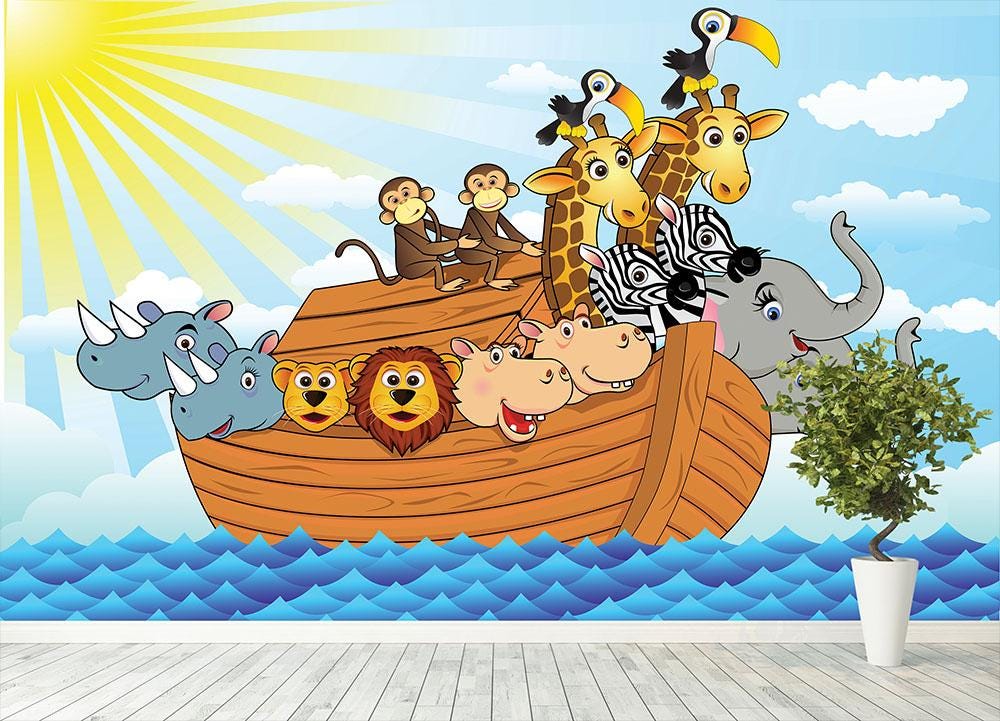 Noah Ark Wall Mural Wallpaper | Canvas Art Rocks