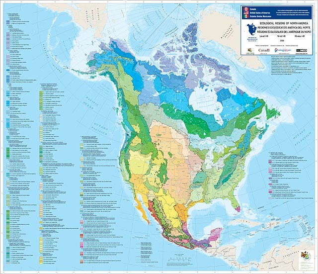 A map of north america with different colored continents

AI-generated content may be incorrect.