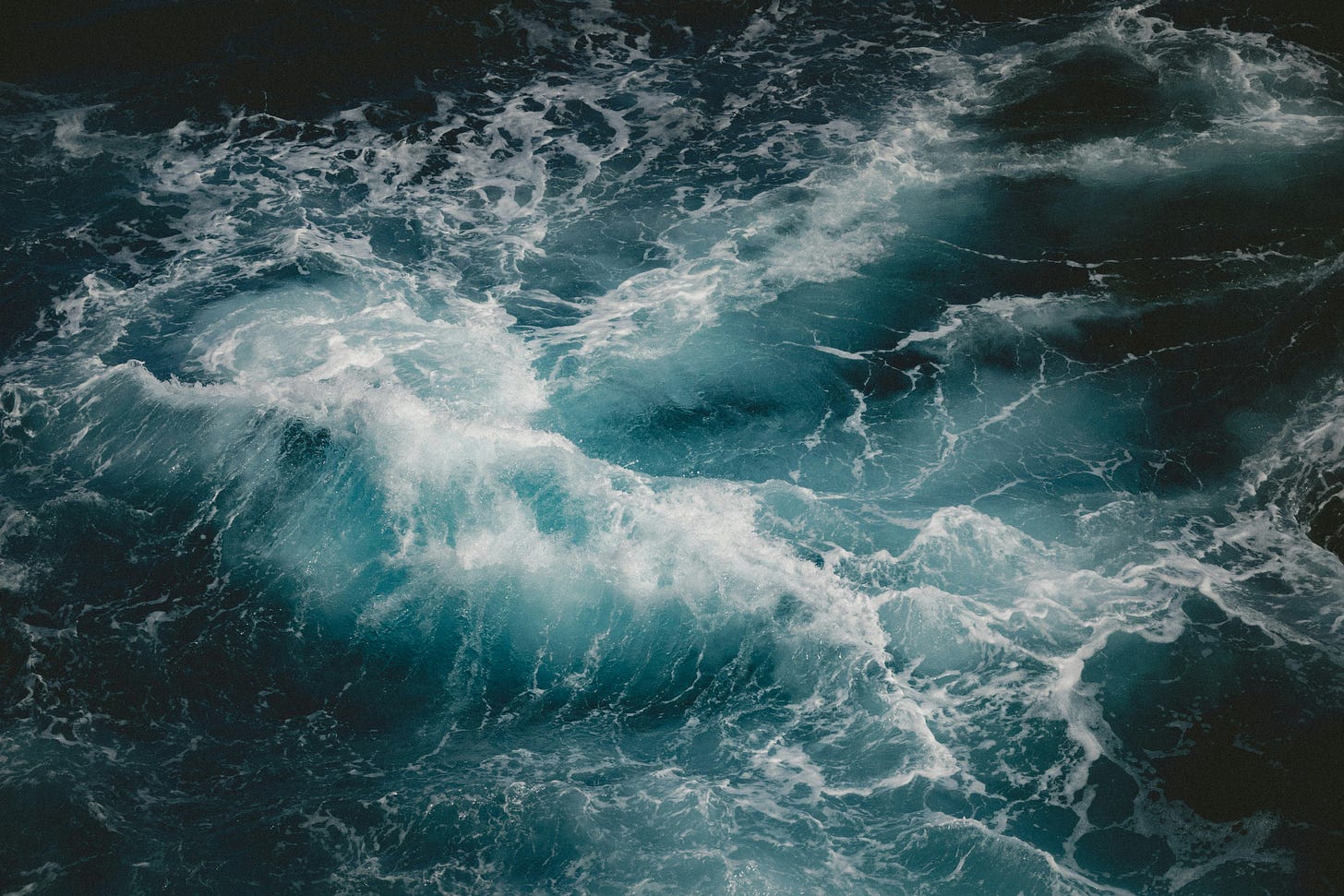 stormy waves at sea