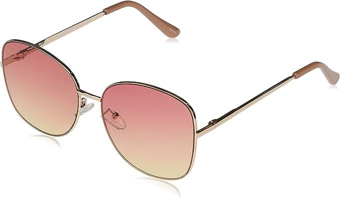 Vince Camuto Vc904 Vintage UV Protective Square Metal Sunglasses | All-Season | A Gift of Standout Style, 59 mm
