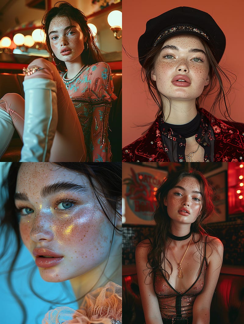High-Fashion Pose of young model