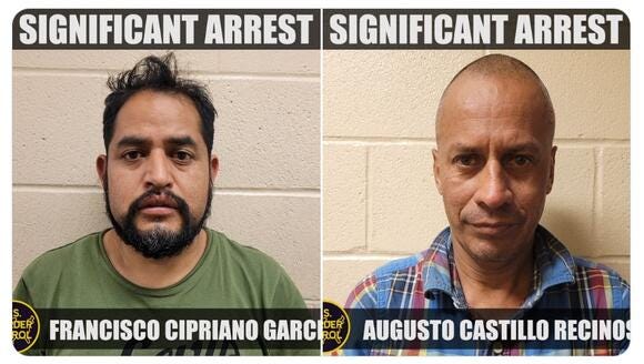 Convicted criminals arrested by US Border Patrol