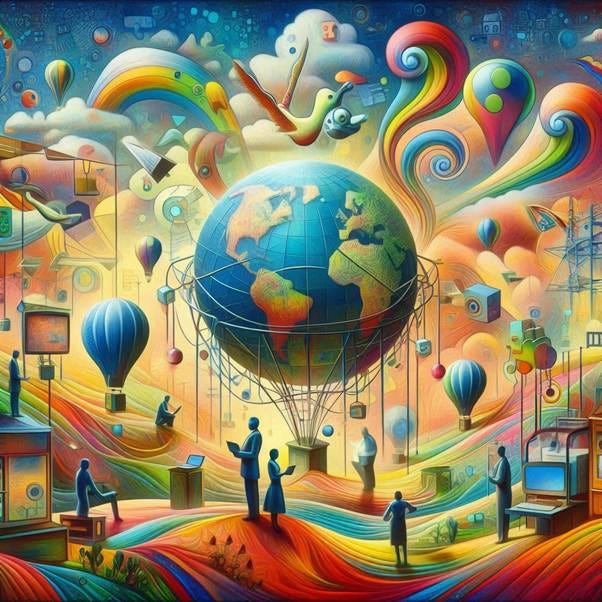 A colorful painting of a planet earth

AI-generated content may be incorrect.