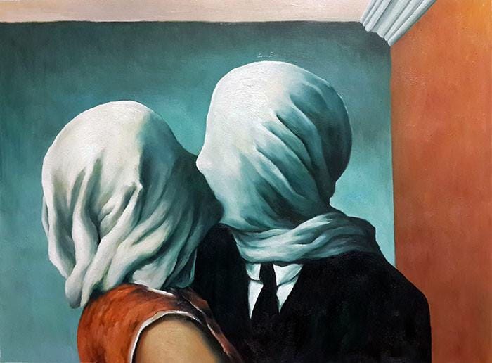 The Lovers II – Rene Magritte – Widowcranky