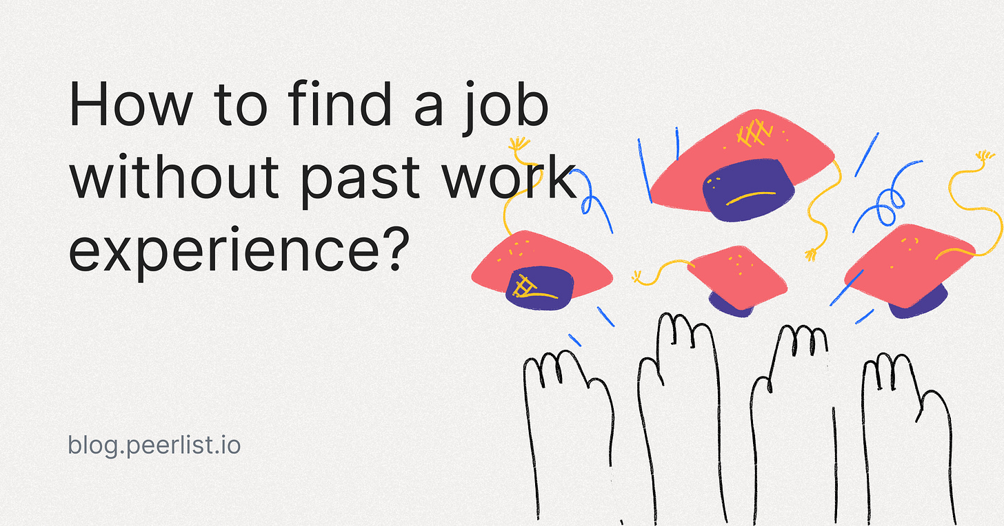How to find a job without past work experience?