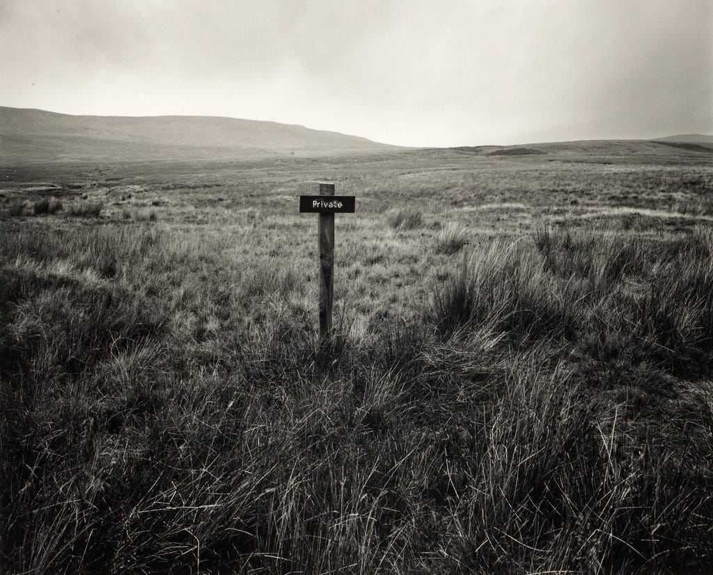  Duke of Westminsters Estate; Forest of Bowland, Our Forbidden Land Series. © Fay Godwin