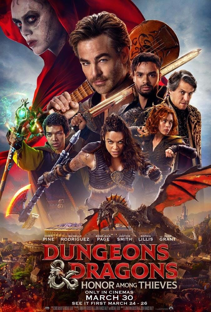 Movie poster for "Dungeons & Dragons: Honor Among Thieves"