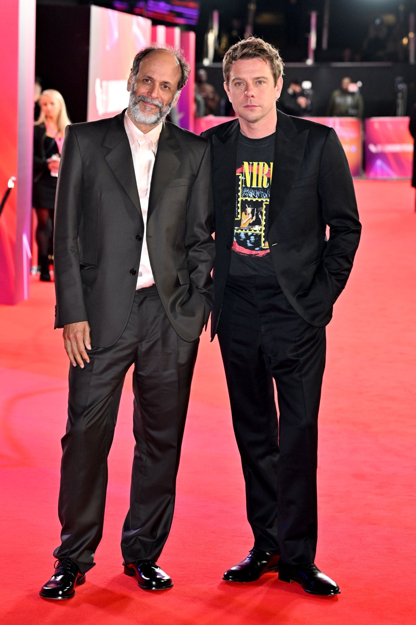 21 on X: "Luca Guadagnino and Jonathan Anderson attend the "Queer" special  presentation during the 68th BFI London Film Festival.  https://t.co/QPsoB3ye9I" / X