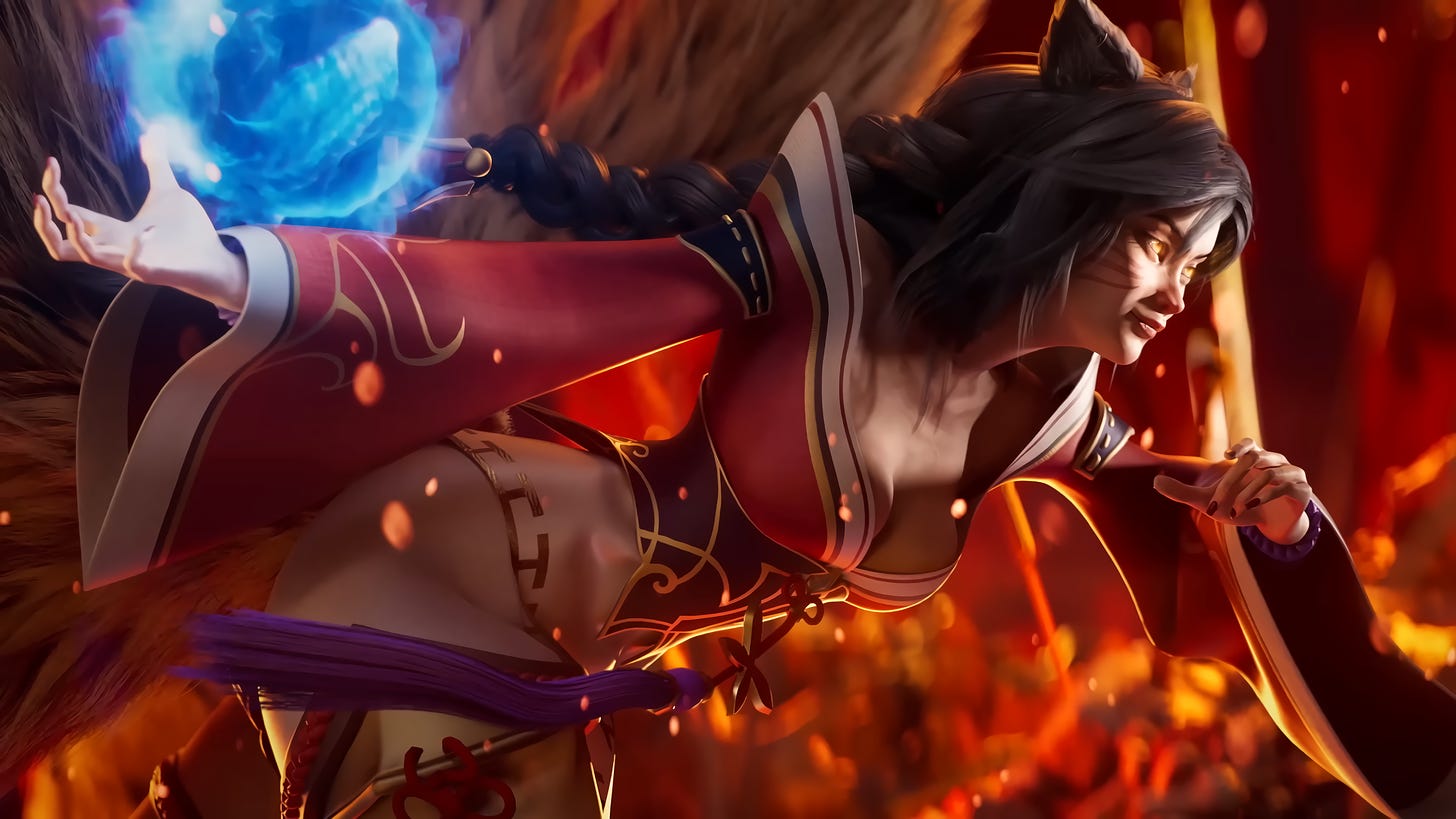 Ahri in the "Worlds 2023 | Orchestral Theme - League Of Legends" video