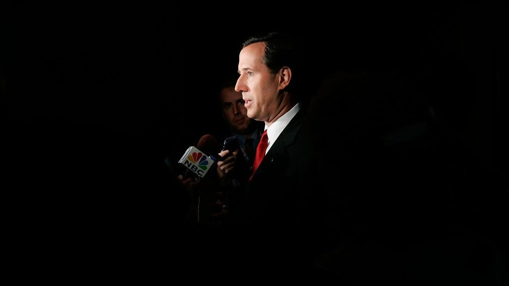 Spotlight Shines On Late Riser Rick Santorum : NPR