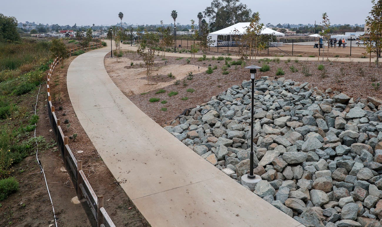 The San Marcos Creek project includes new trails, parks, habitat in addition to flood mitigation and addressing traffic flow. Courtesy photo