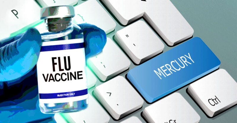 flu vaccine and word "mercury"