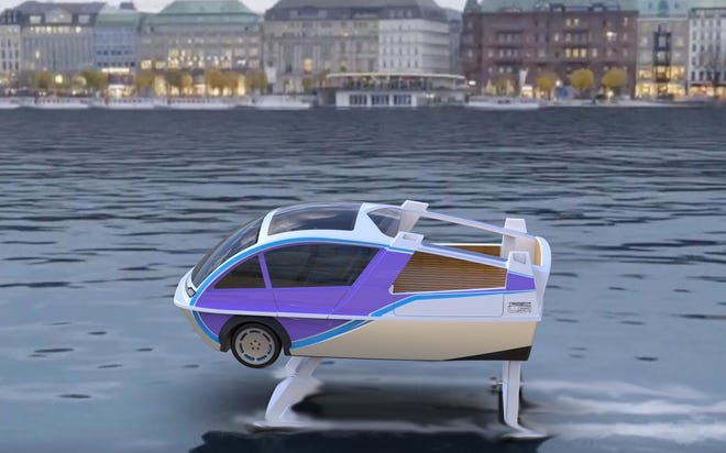 The Trident LS-1 will be a hydrofoil vehicle that uses blades to lift the body of the boat for a smoother ride.