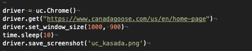 Undetected Chromedriver configuration